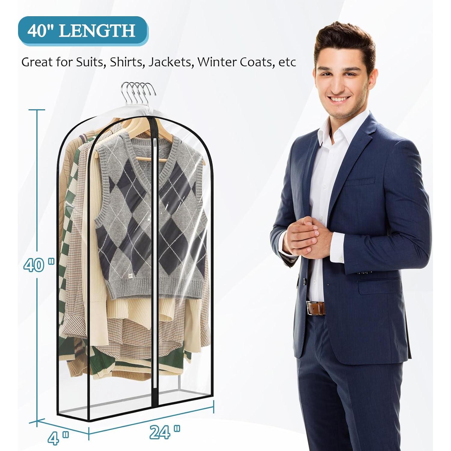 Bolsas de Ropa Colgantes Perber 60x100 cm Pack de 4