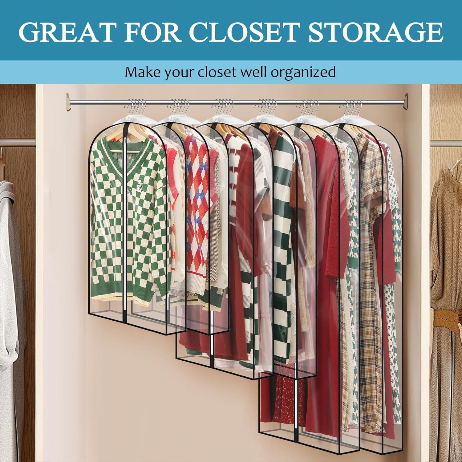 Bolsas de Ropa Colgantes Perber 60x100 cm Pack de 4