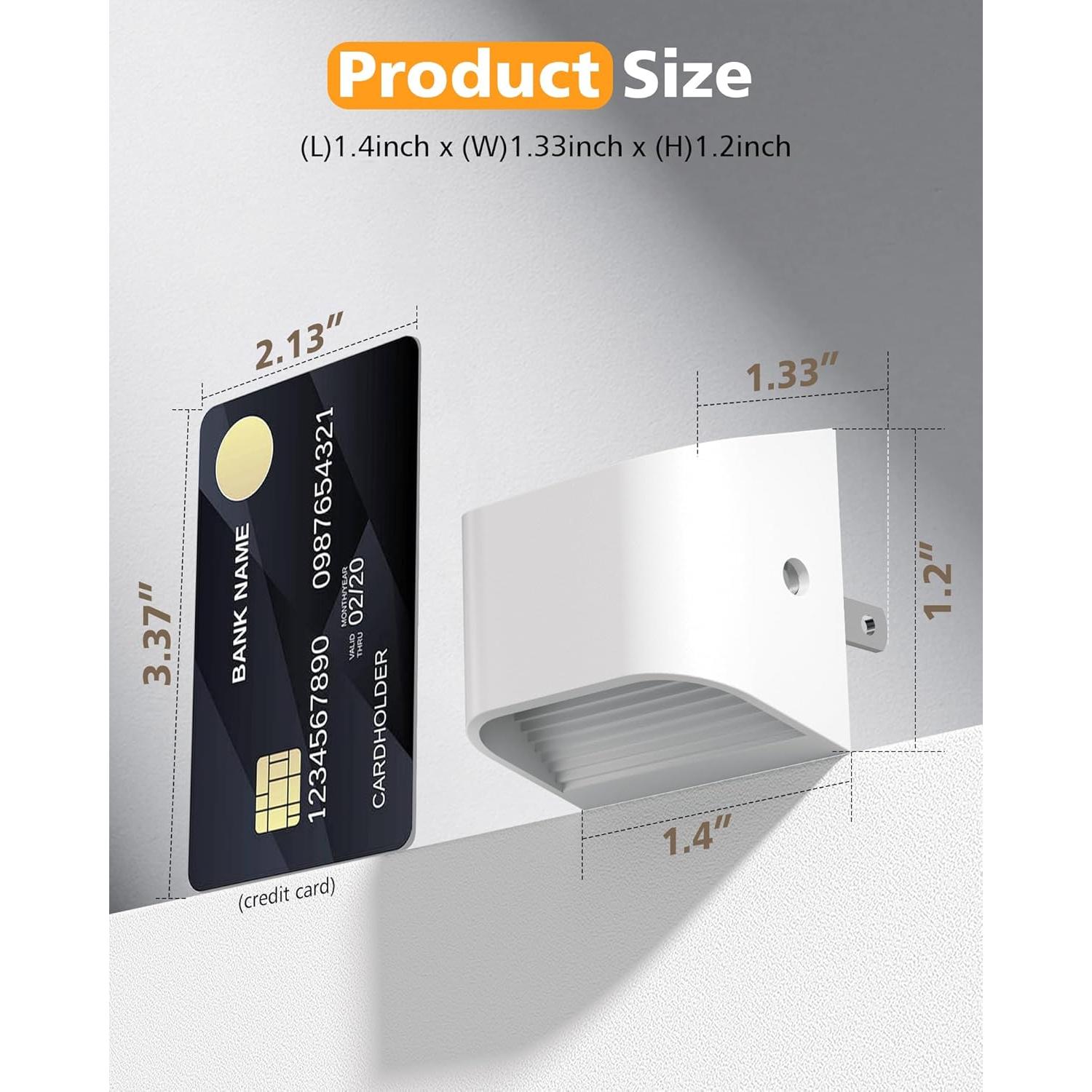 Luz Nocturna LED VOLISUN 2 Paquete 3000K Enchufable Blanca