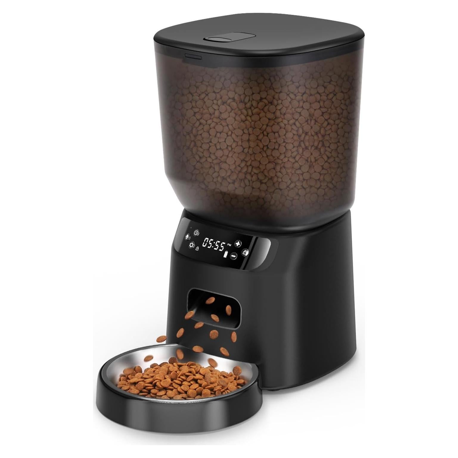 Dispensador Automático de Comida para Gatos Katalic 4L Control de Porciones