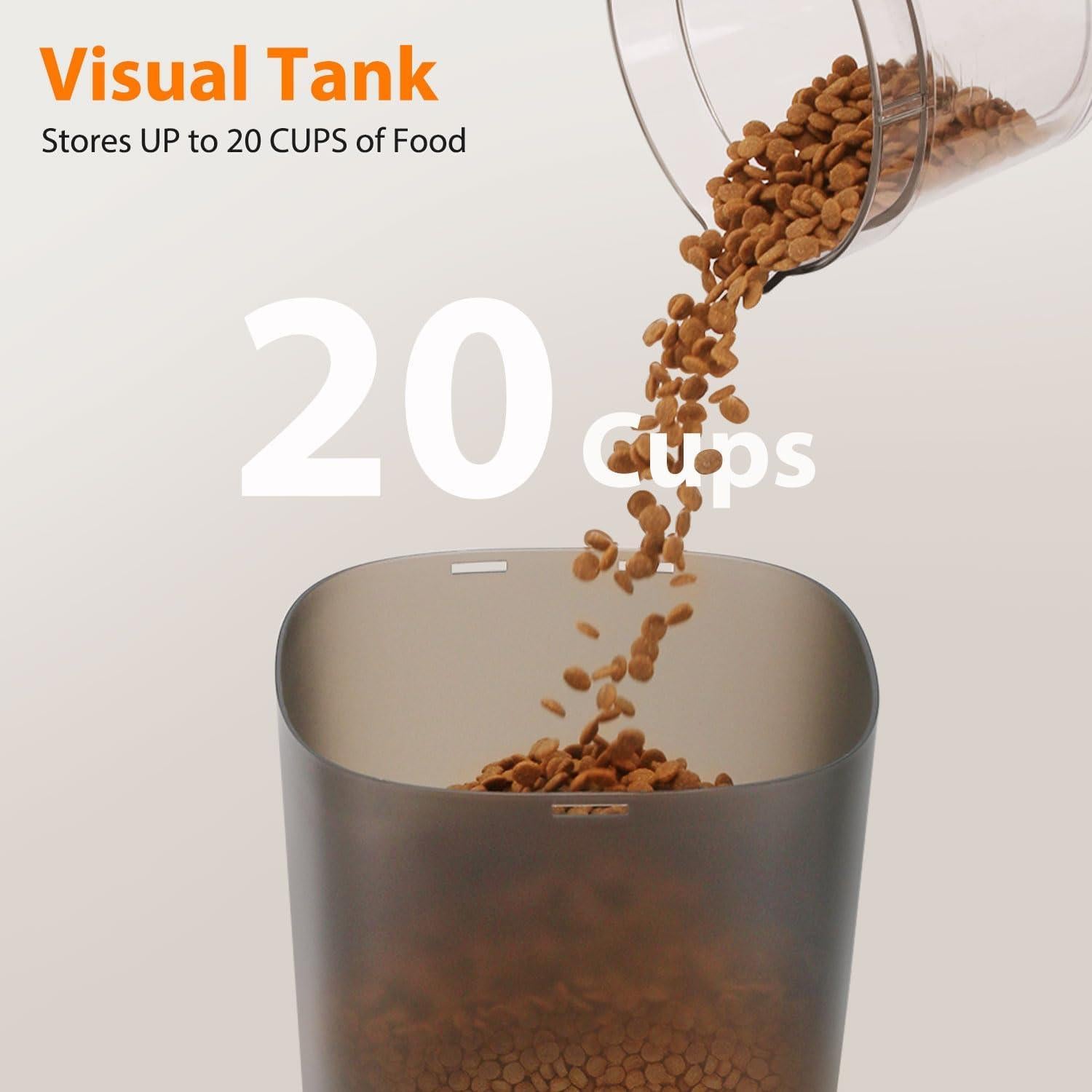 Dispensador Automático de Comida para Gatos Katalic 4L Control de Porciones