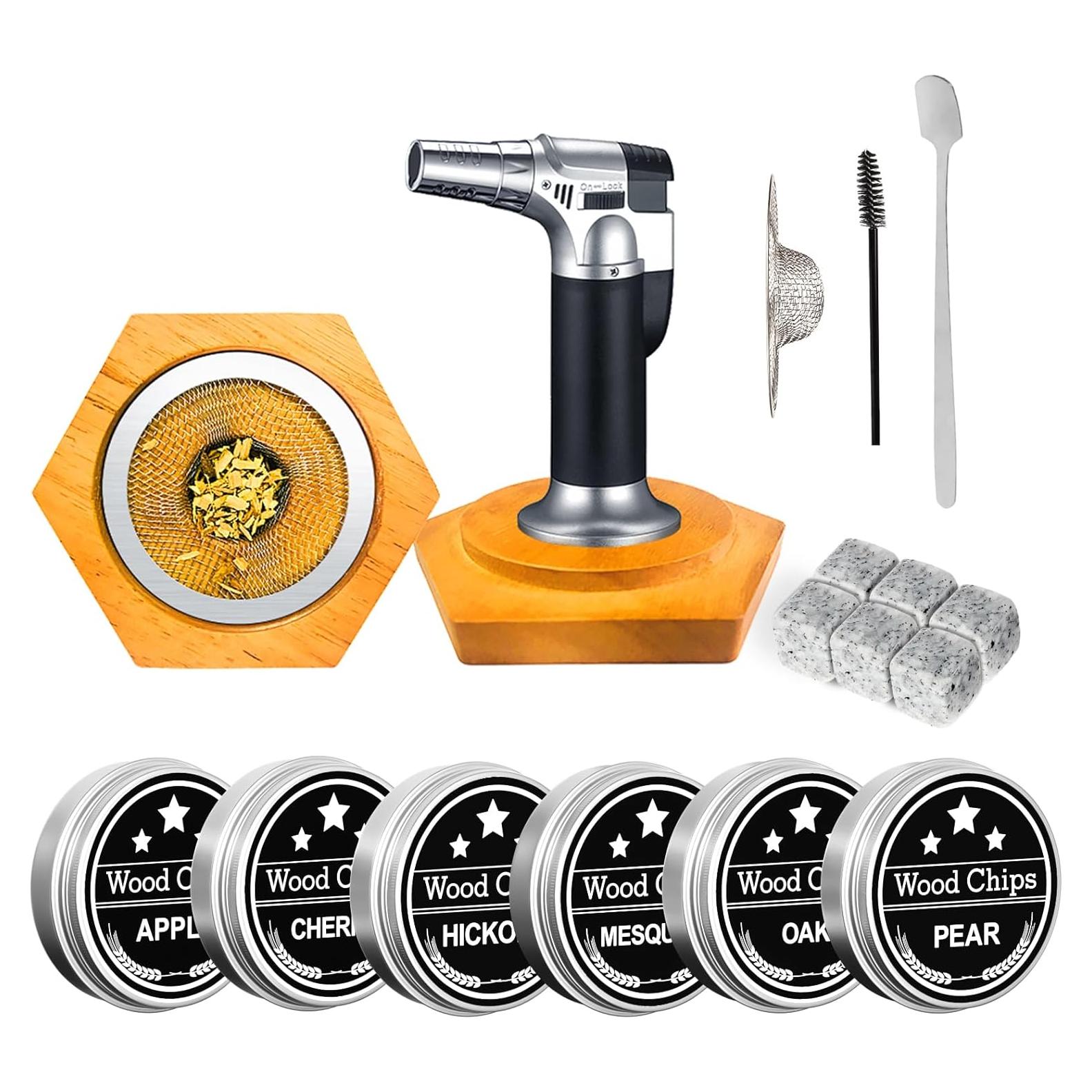 Kit de Ahumador de Cócteles WEICHA para Whiskey y Bourbon