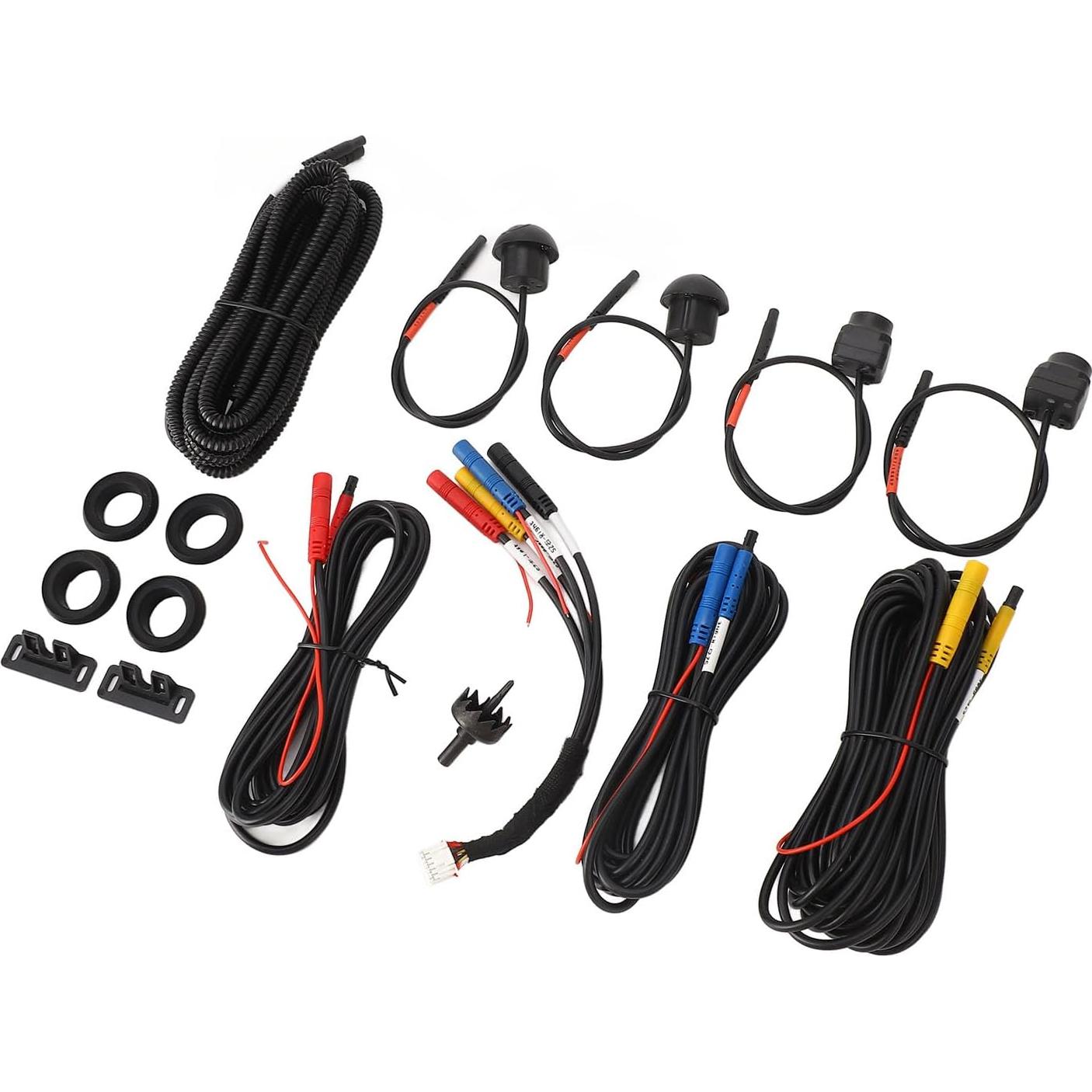 Sistema de Cámara de Coche 360 ERYUE, 4 Cámaras, IP68, Visión Nocturna