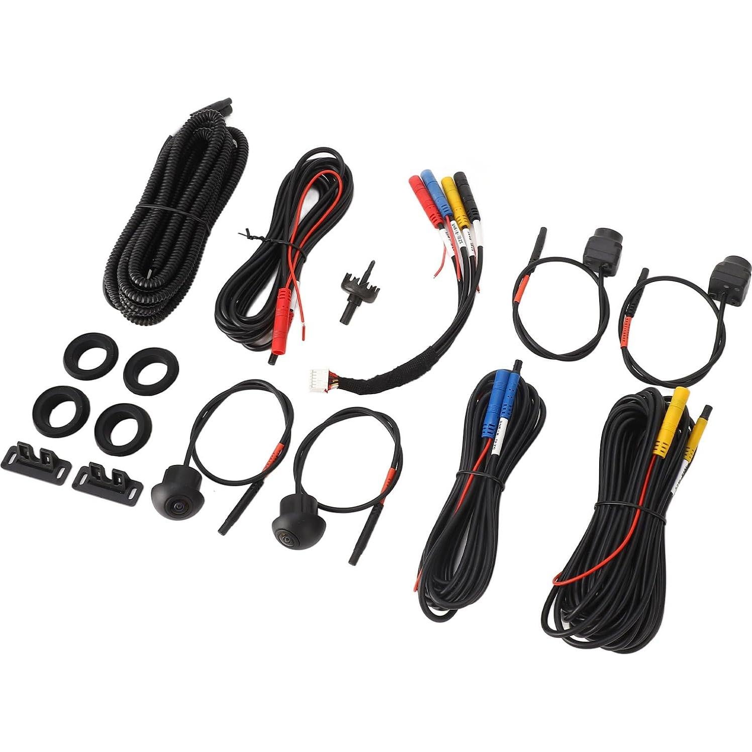 Sistema de Cámara de Coche 360 ERYUE, 4 Cámaras, IP68, Visión Nocturna