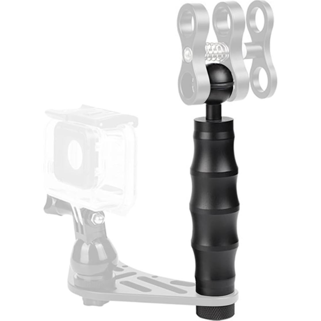 Mango de cámara submarina OrcaTorch ZJ12, 230g, montaje universal