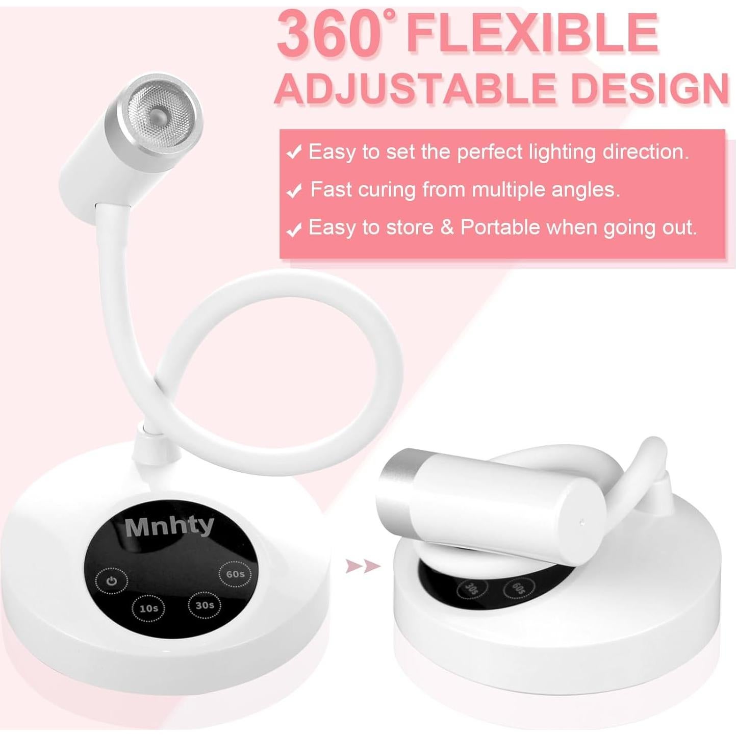 Lámpara UV LED para Uñas Gel X Inalámbrica 12W Blanca