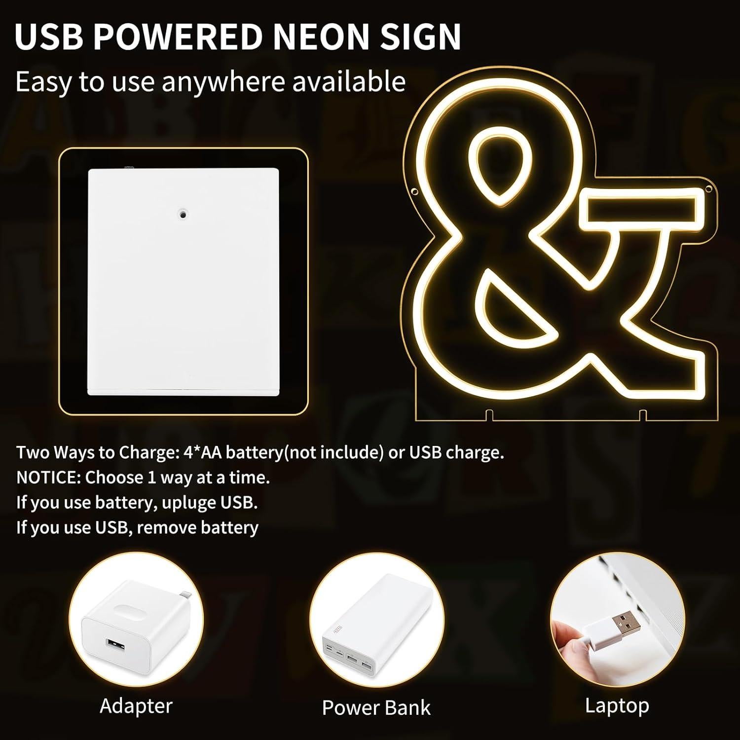 Letras Iluminadas LED MissAudrey 35.3 cm para Decoración