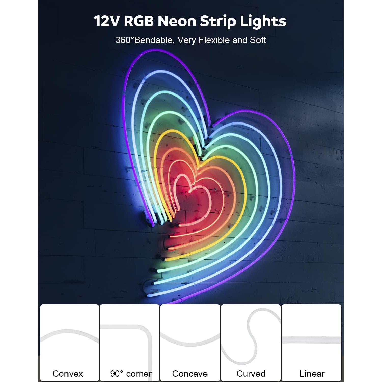 Tira LED Neón Aclorol 5M RGB 108Leds/M Impermeable 12V