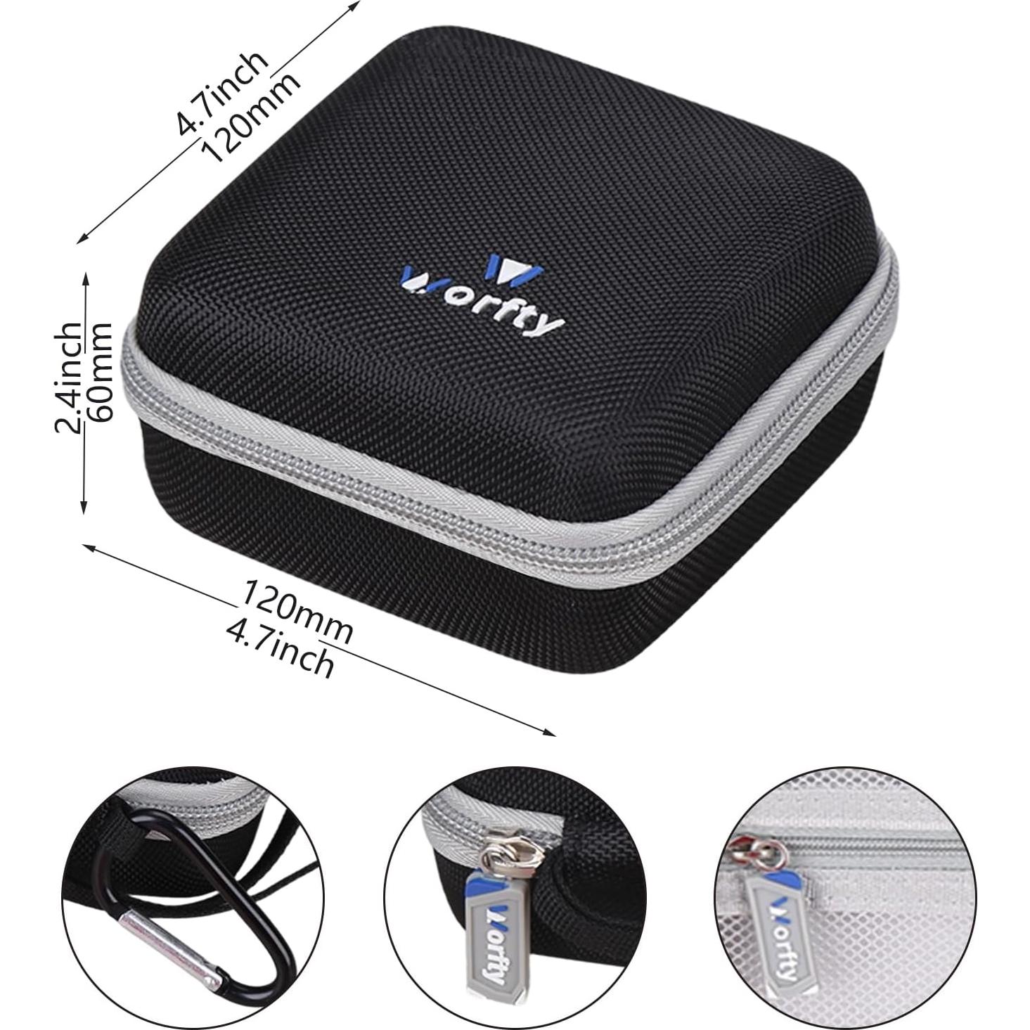 Funda de Viaje Worfty para Cámara Logitech Mevo Start - Negro-Gris