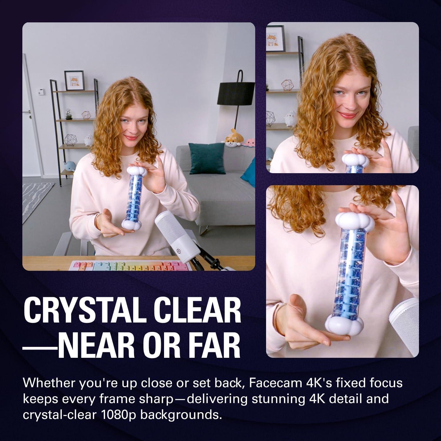 Webcam 4K Elgato Facecam 4K60 USB-C para PC y Mac