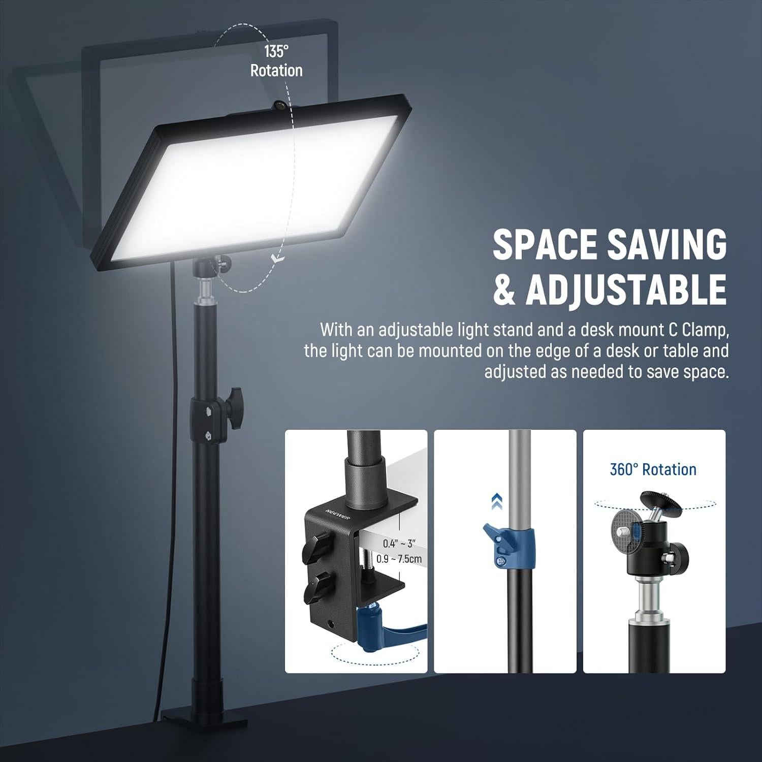 Luz LED de Streaming NEEWER GL25B 25W 12.9" Regulable