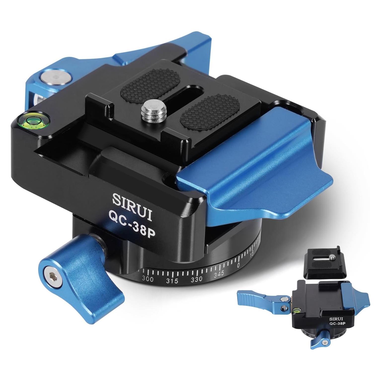 Placa de Liberación Rápida SIRUI QC-38P 38mm con Cabezal 360°