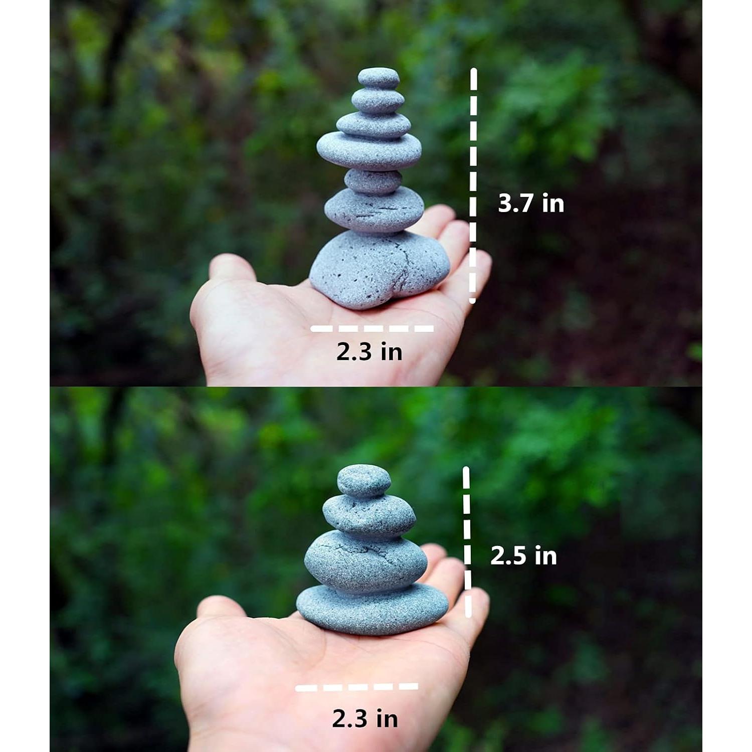 Piedras Apilables Zen Sdeetesamjun para Jardín y Oficina