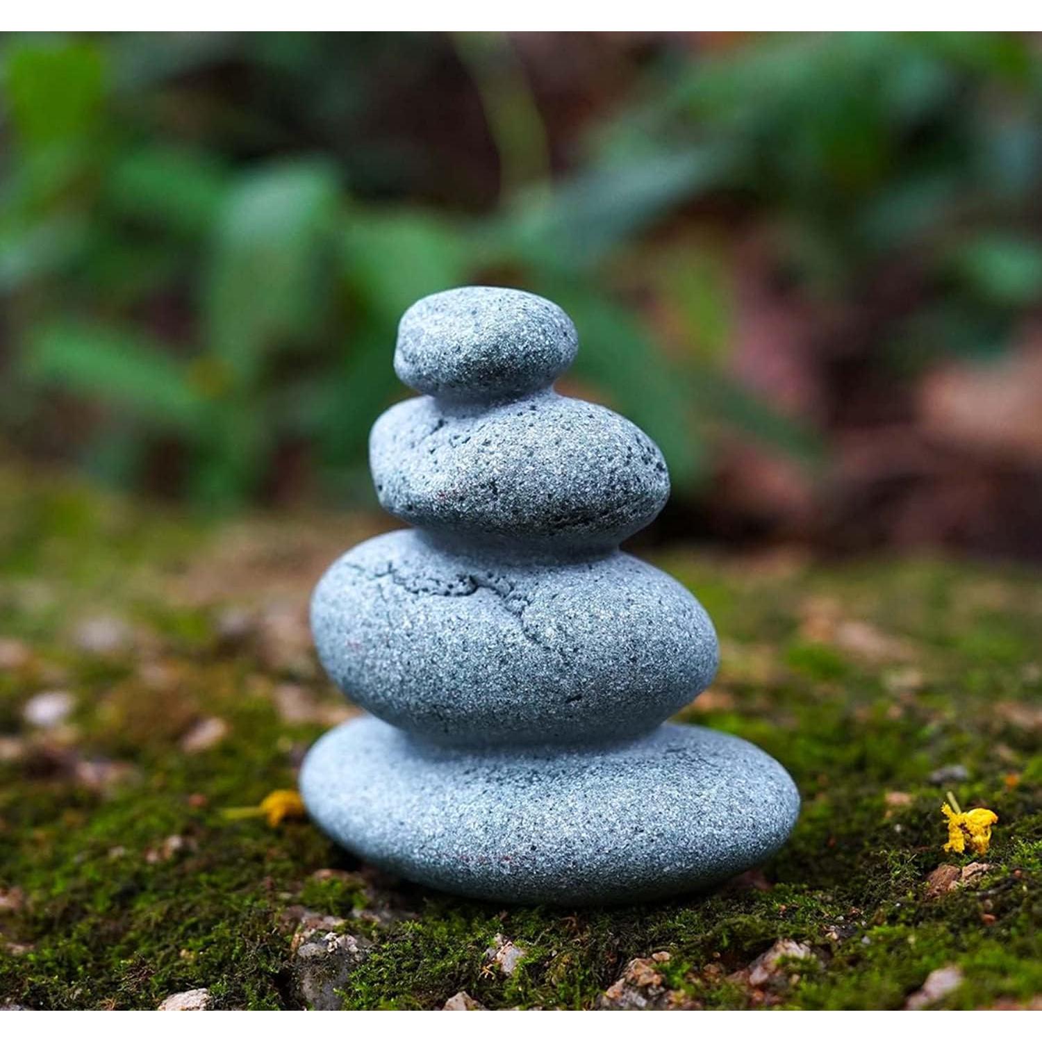 Piedras Apilables Zen Sdeetesamjun para Jardín y Oficina