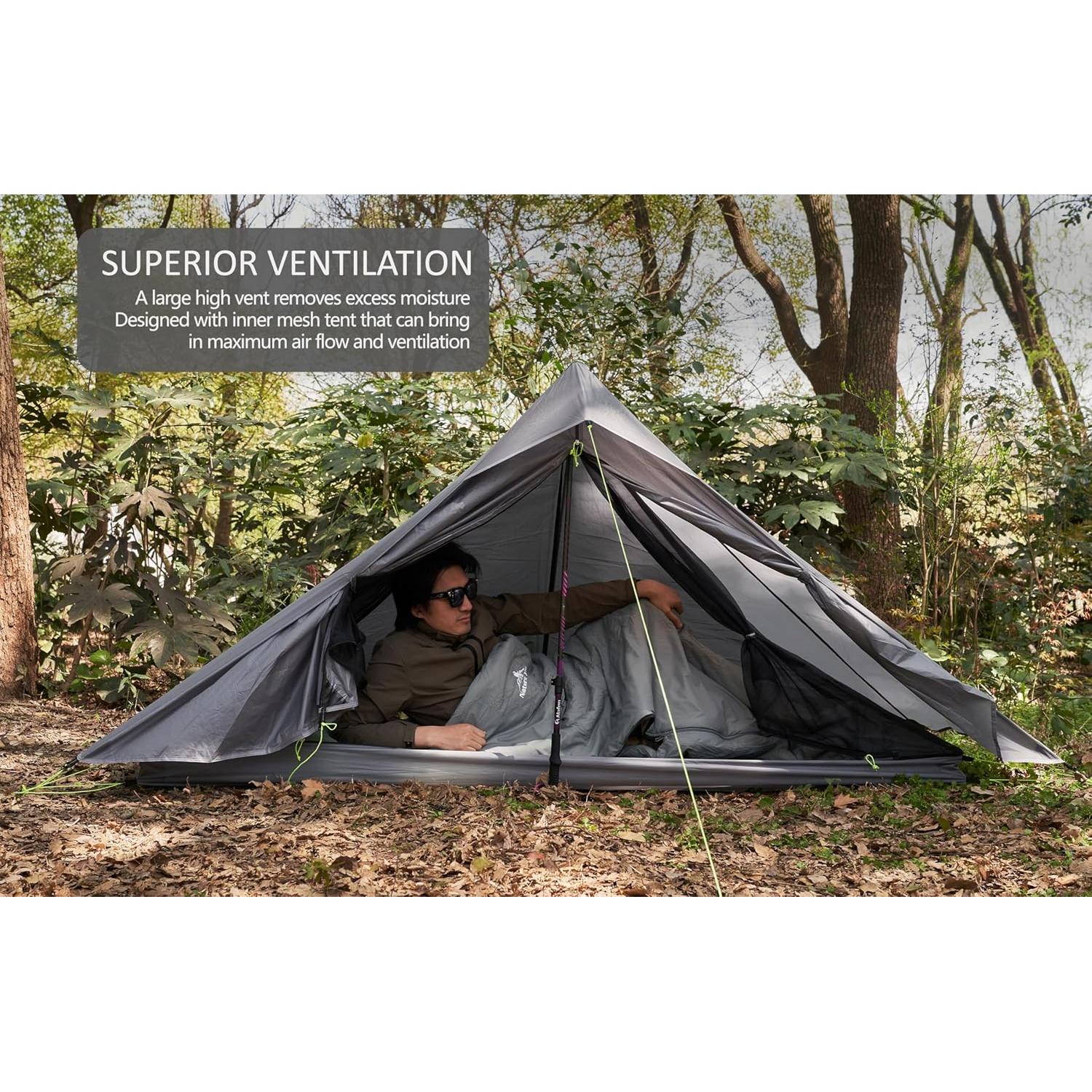 Tienda de Trekking Ultraligera Nature Link Altair-1, 1 Persona, Impermeable