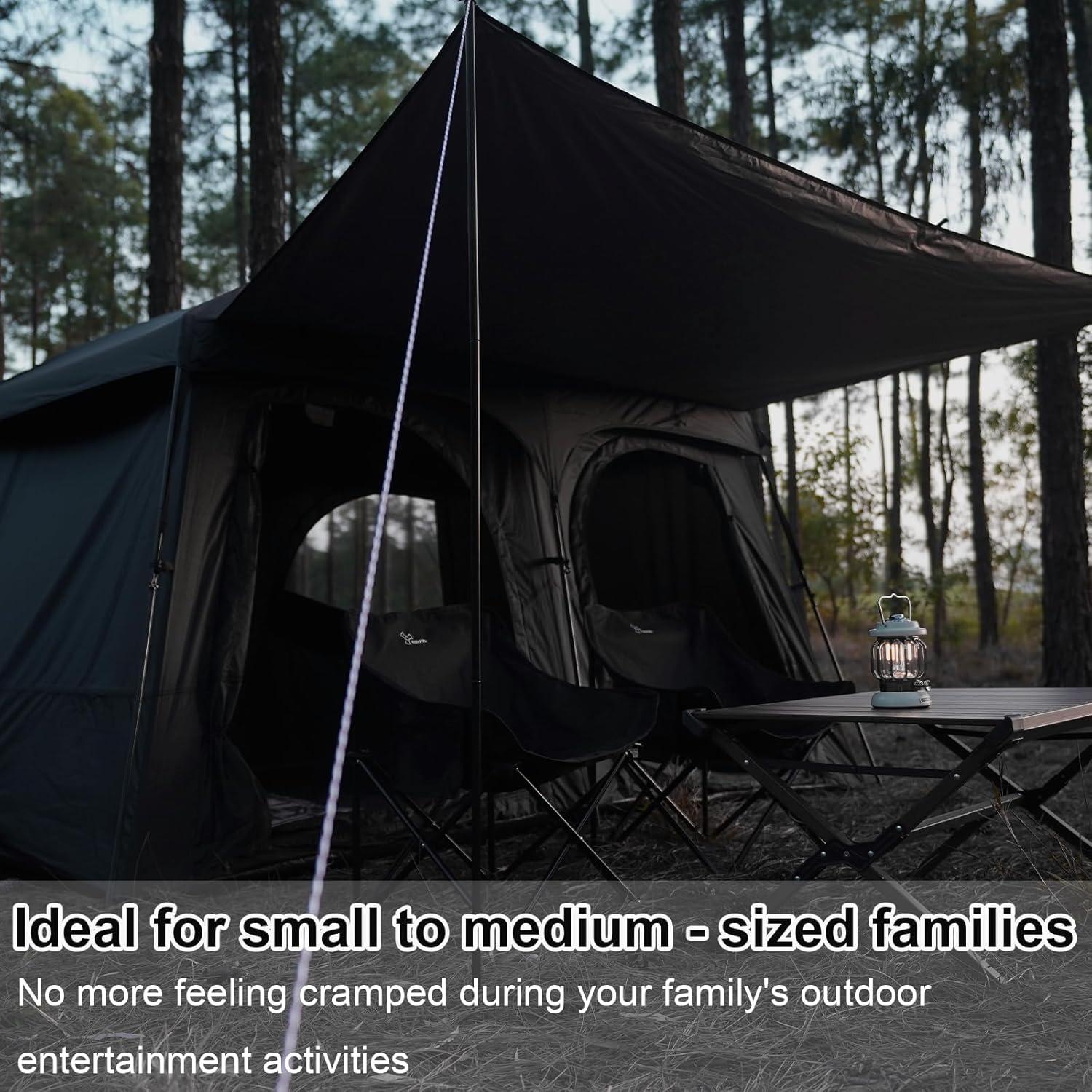 Tienda de Camping Vidalido para 8 Personas Impermeable 360x240cm