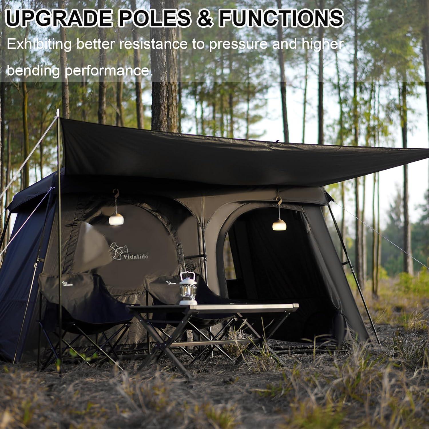 Tienda de Camping Vidalido para 8 Personas Impermeable 360x240cm