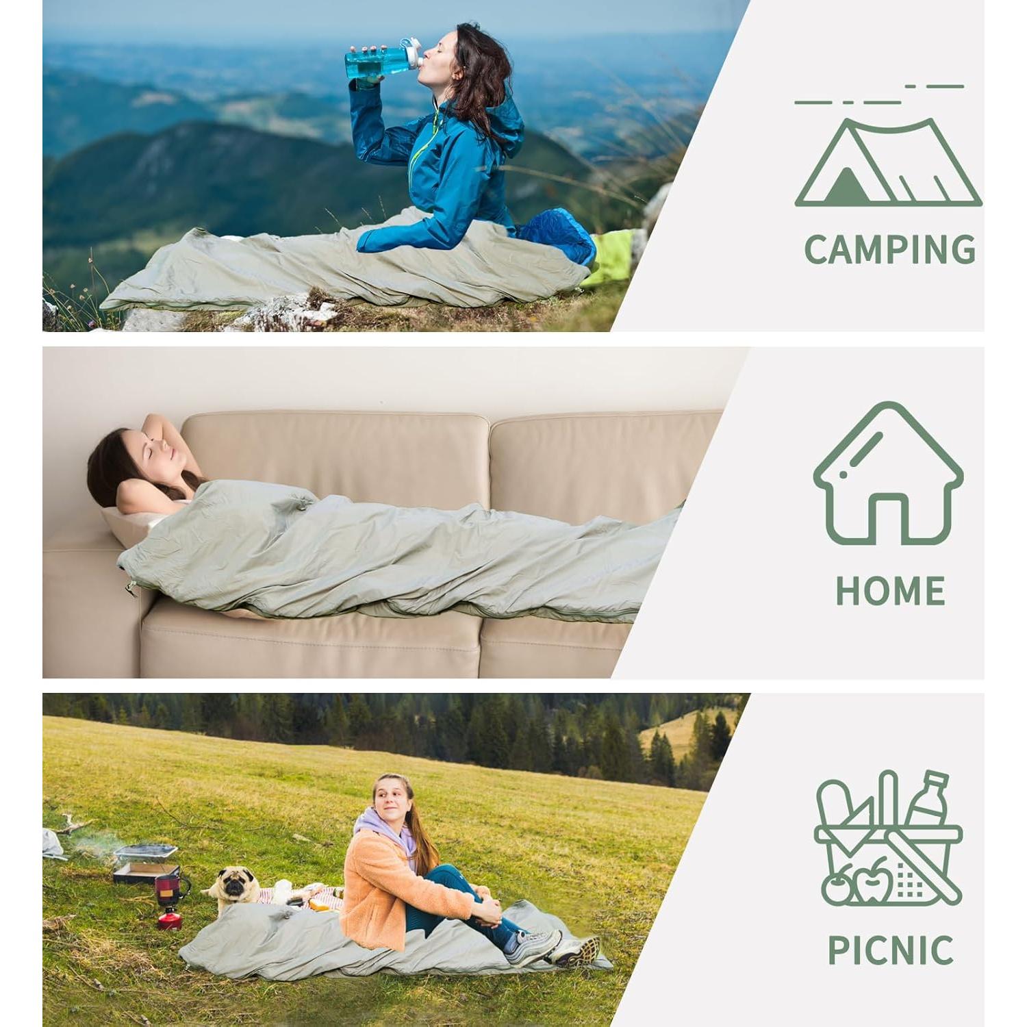 Saco de dormir ultraligero NewDoar CBG017 - 10-21°C, 0.68kg