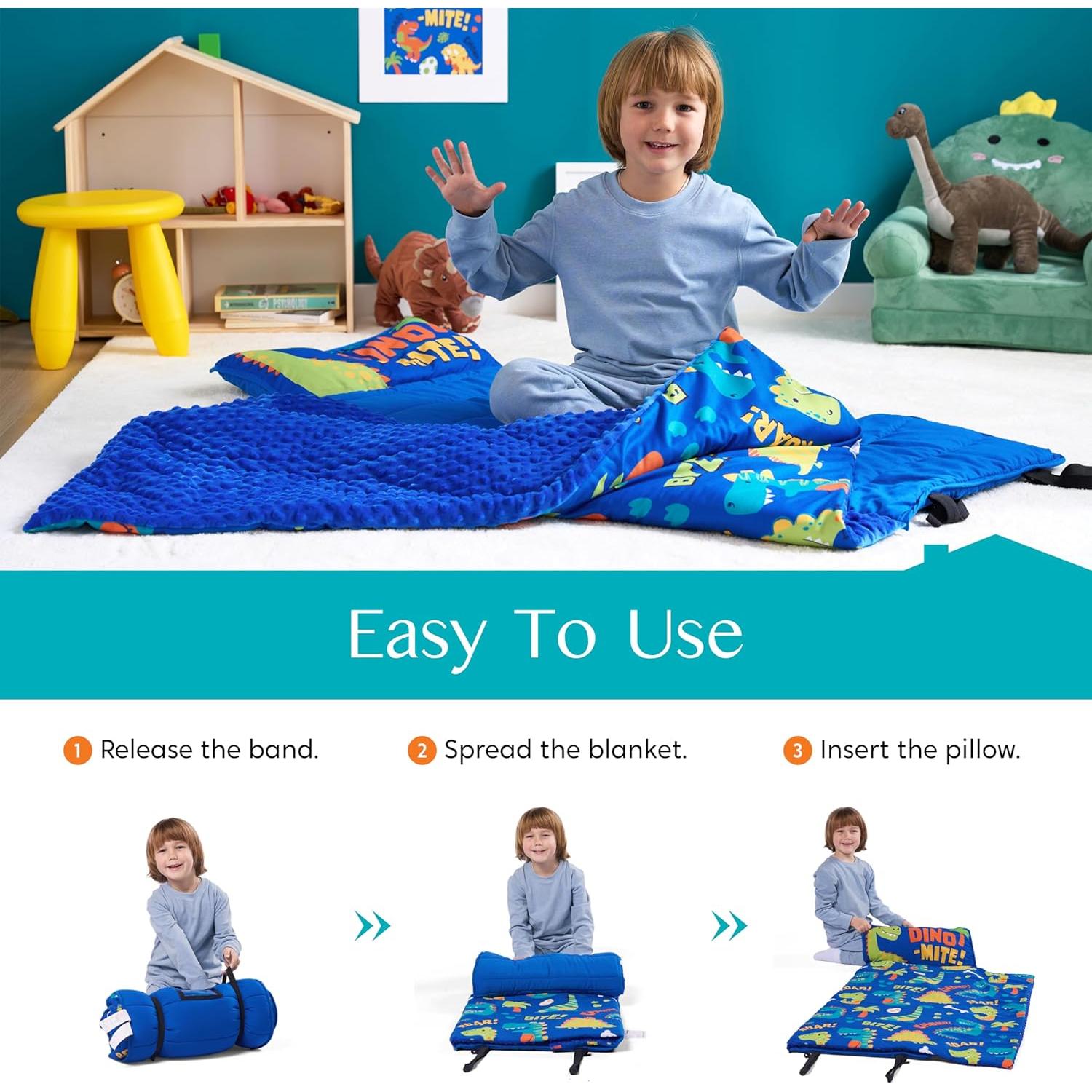 Esterilla de Siesta Joiedomi para Niños 139.7x50.8cm con Almohada