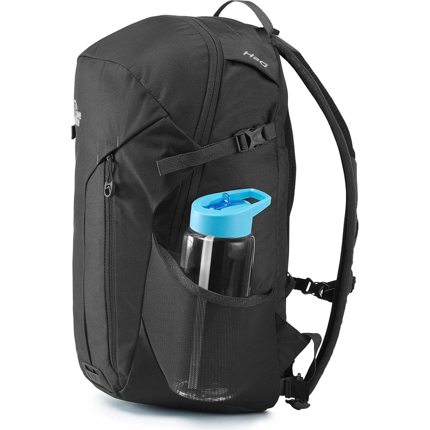 Mochila Lowe Alpine Edge 18L Unisex Negra - Correas Ajustables