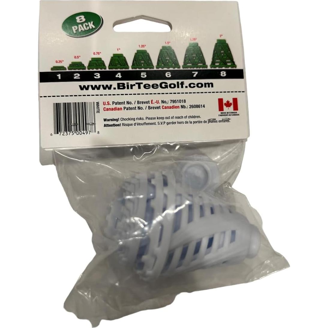 Tees de Golf BirTee PROSPEED+ - Paquete de 8 Alturas