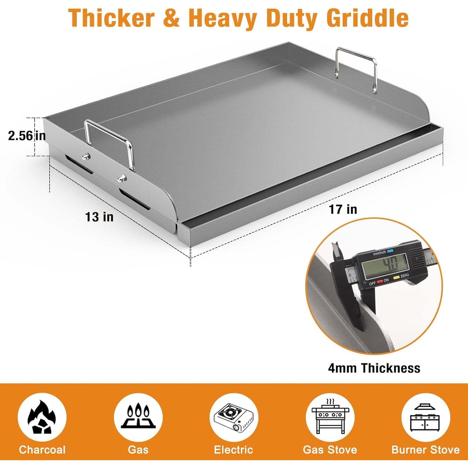 Plancha Universal Barbqtime 43.2x33 cm para Parrilla Gas/Carbón