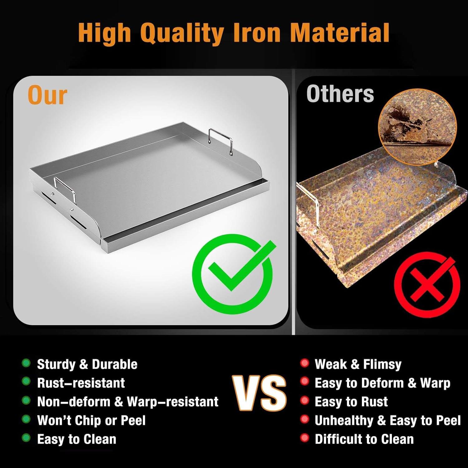 Plancha Universal Barbqtime 43.2x33 cm para Parrilla Gas/Carbón