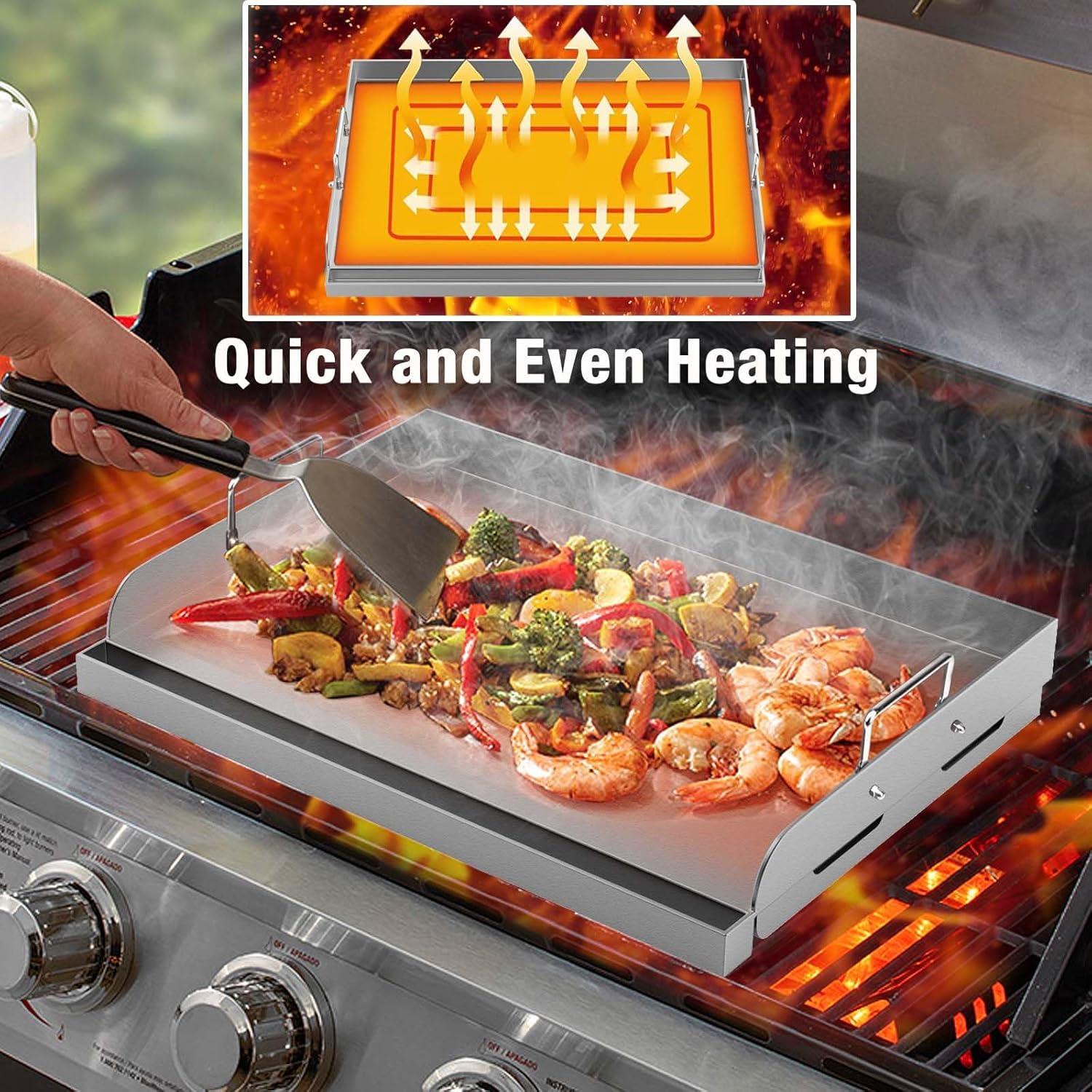 Plancha Universal Barbqtime 43.2x33 cm para Parrilla Gas/Carbón