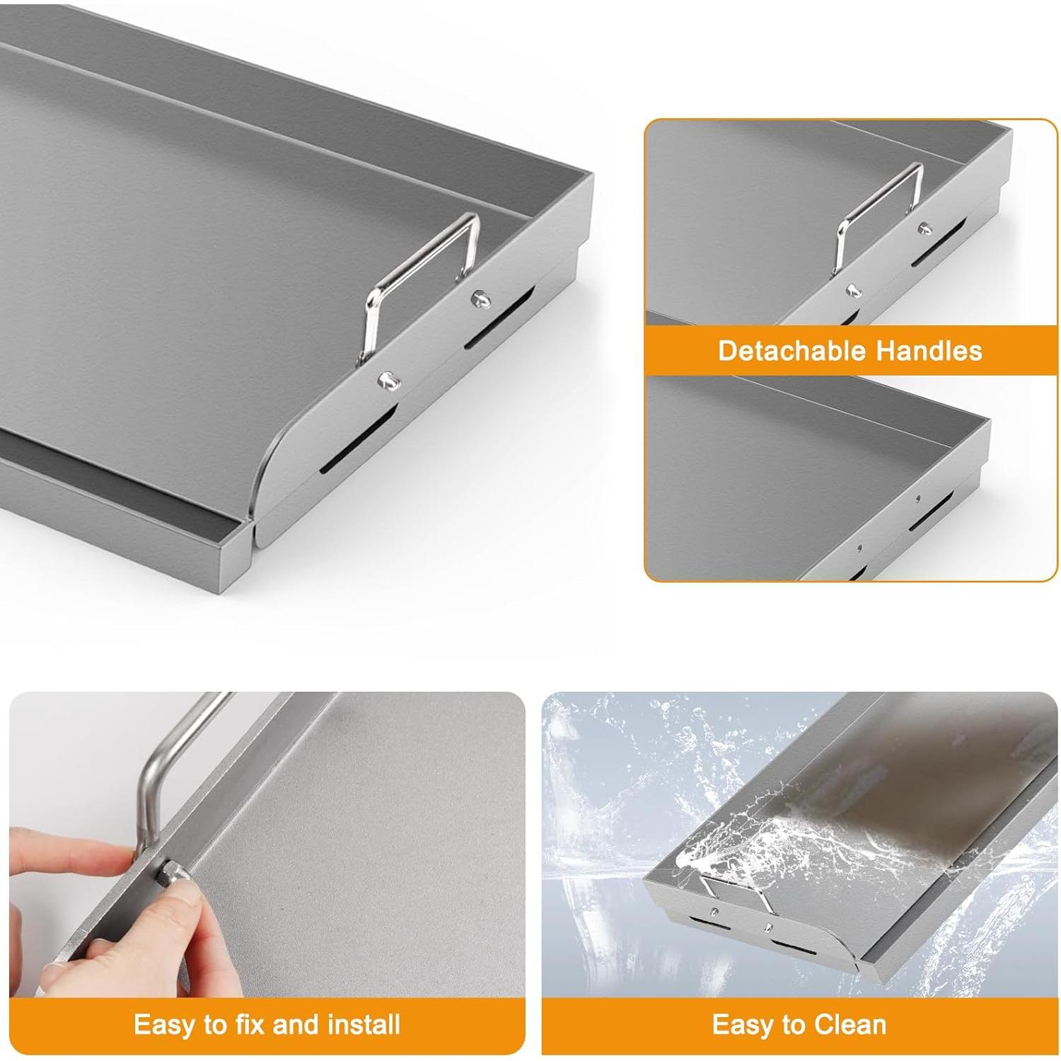 Plancha Universal Barbqtime 43.2x33 cm para Parrilla Gas/Carbón