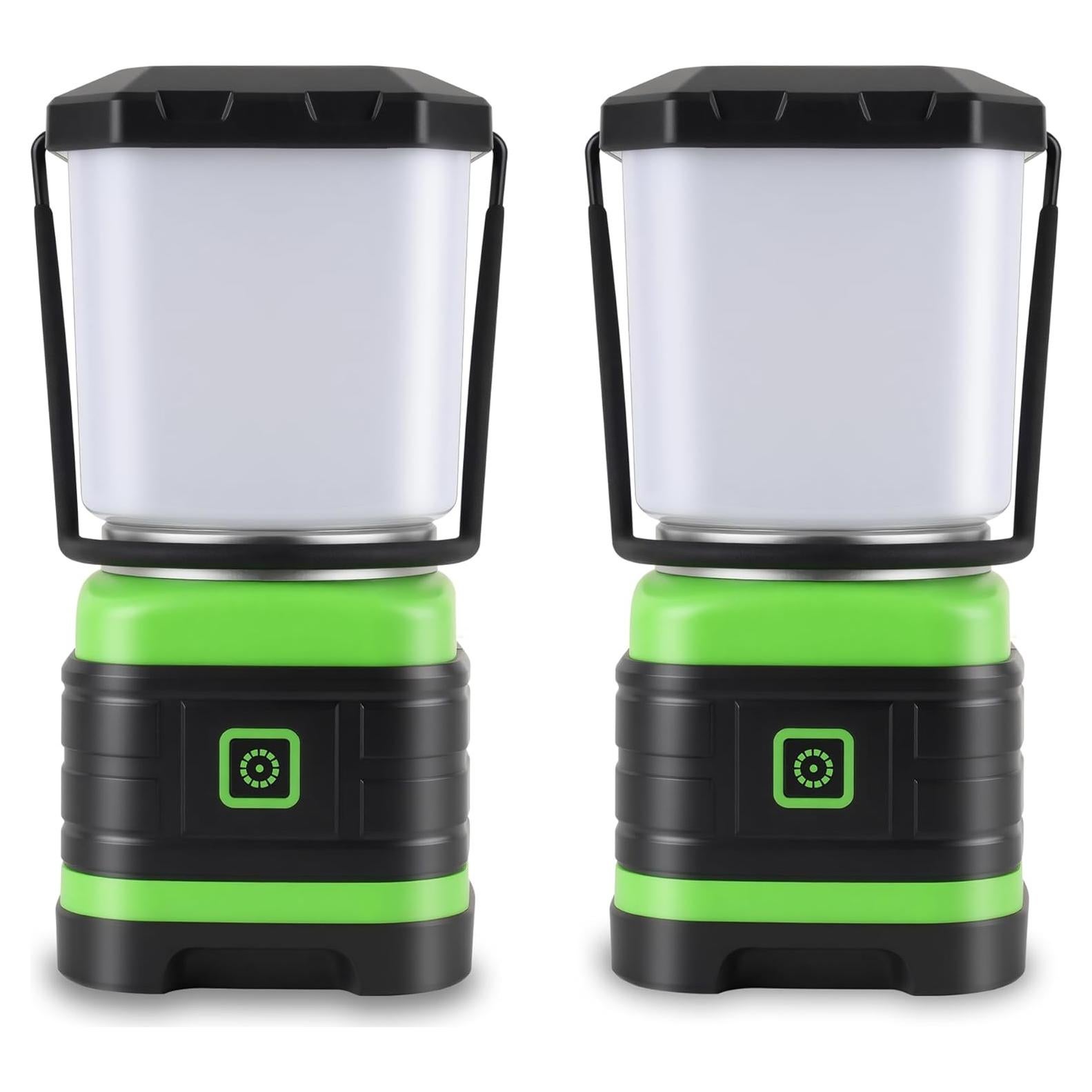 Lámpara LED de Camping Lichamp, 500 Lúmenes, Paquete de 2