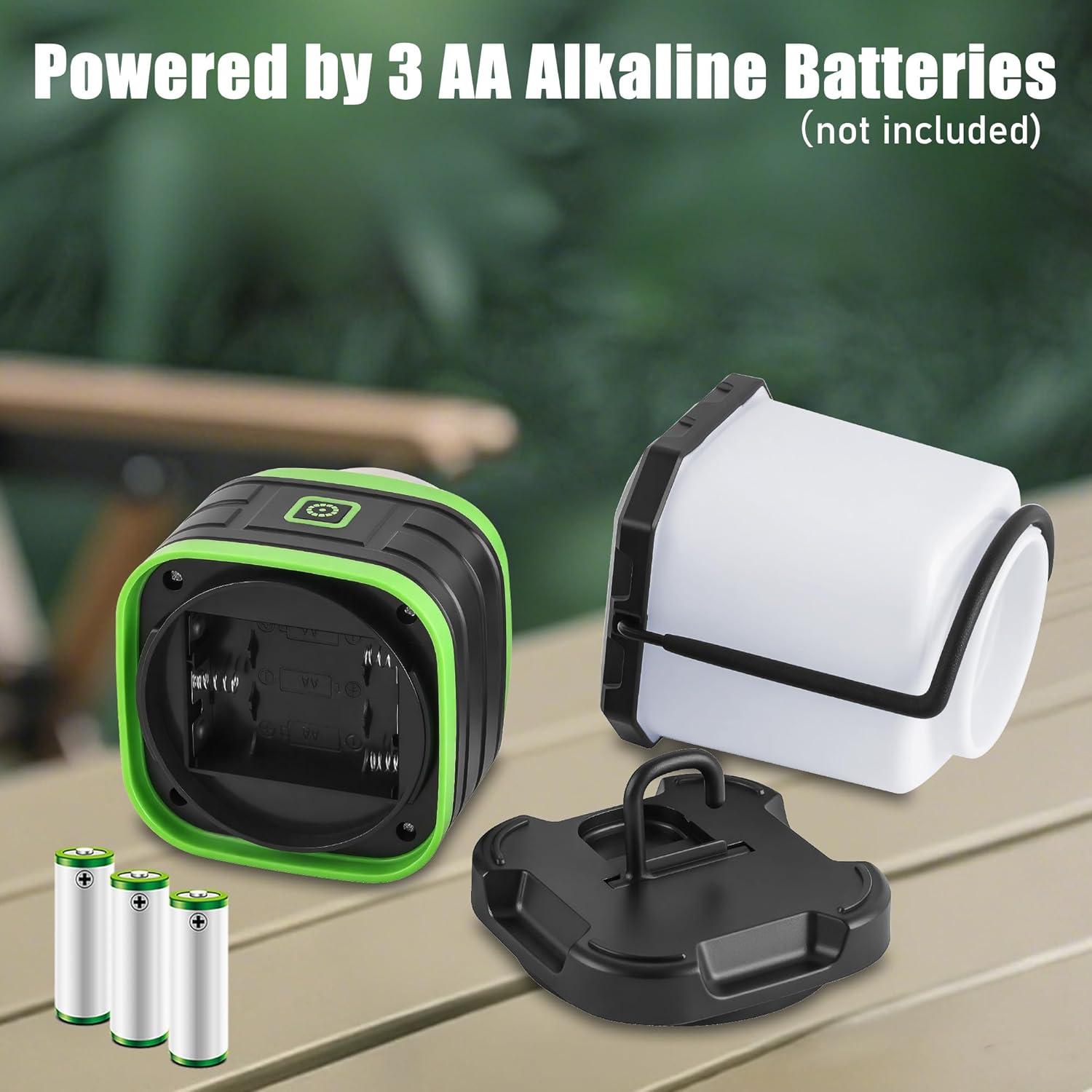 Lámpara LED de Camping Lichamp, 500 Lúmenes, Paquete de 2