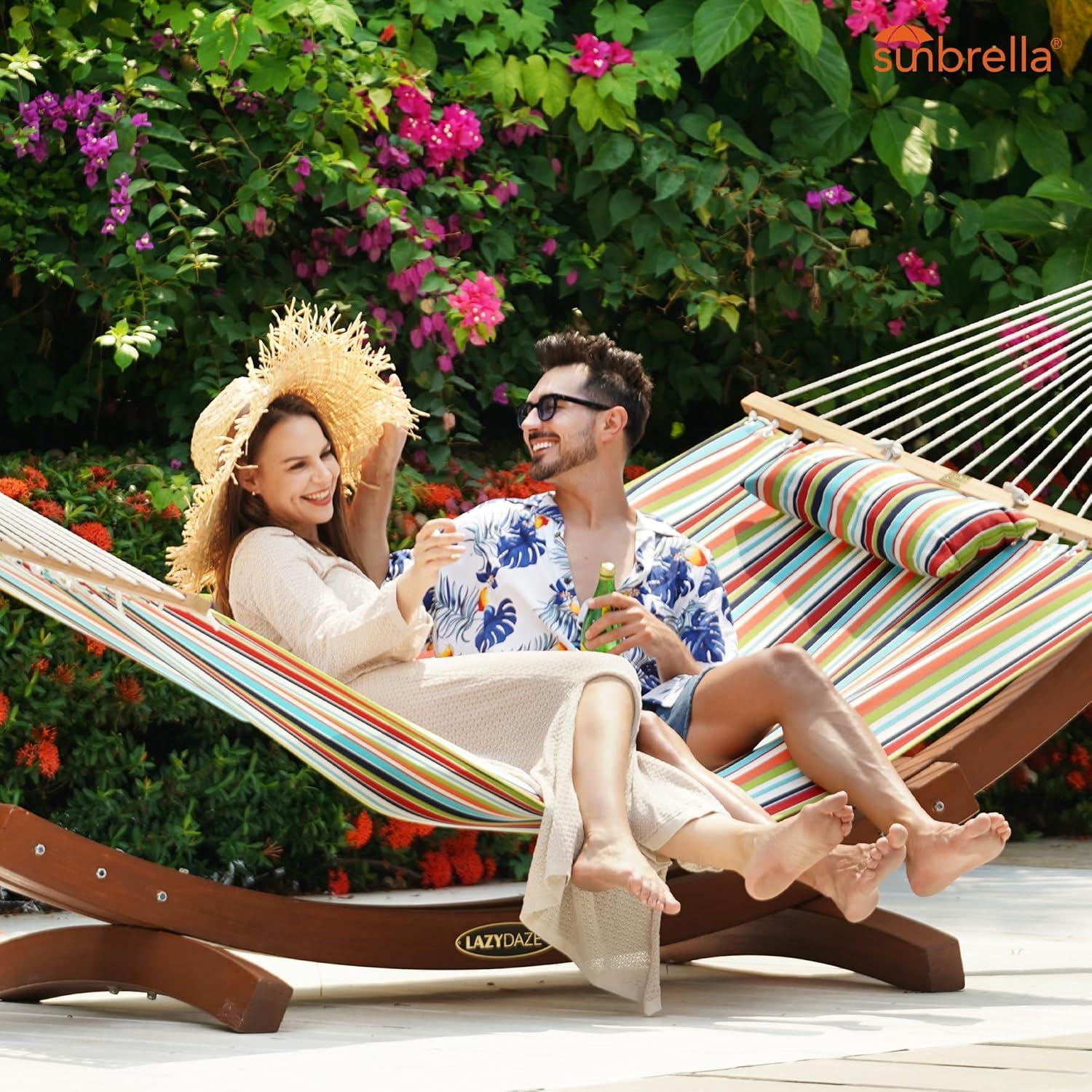 Hamaca Lazy Daze 3.66m Sunbrella Doble Resistente al Clima