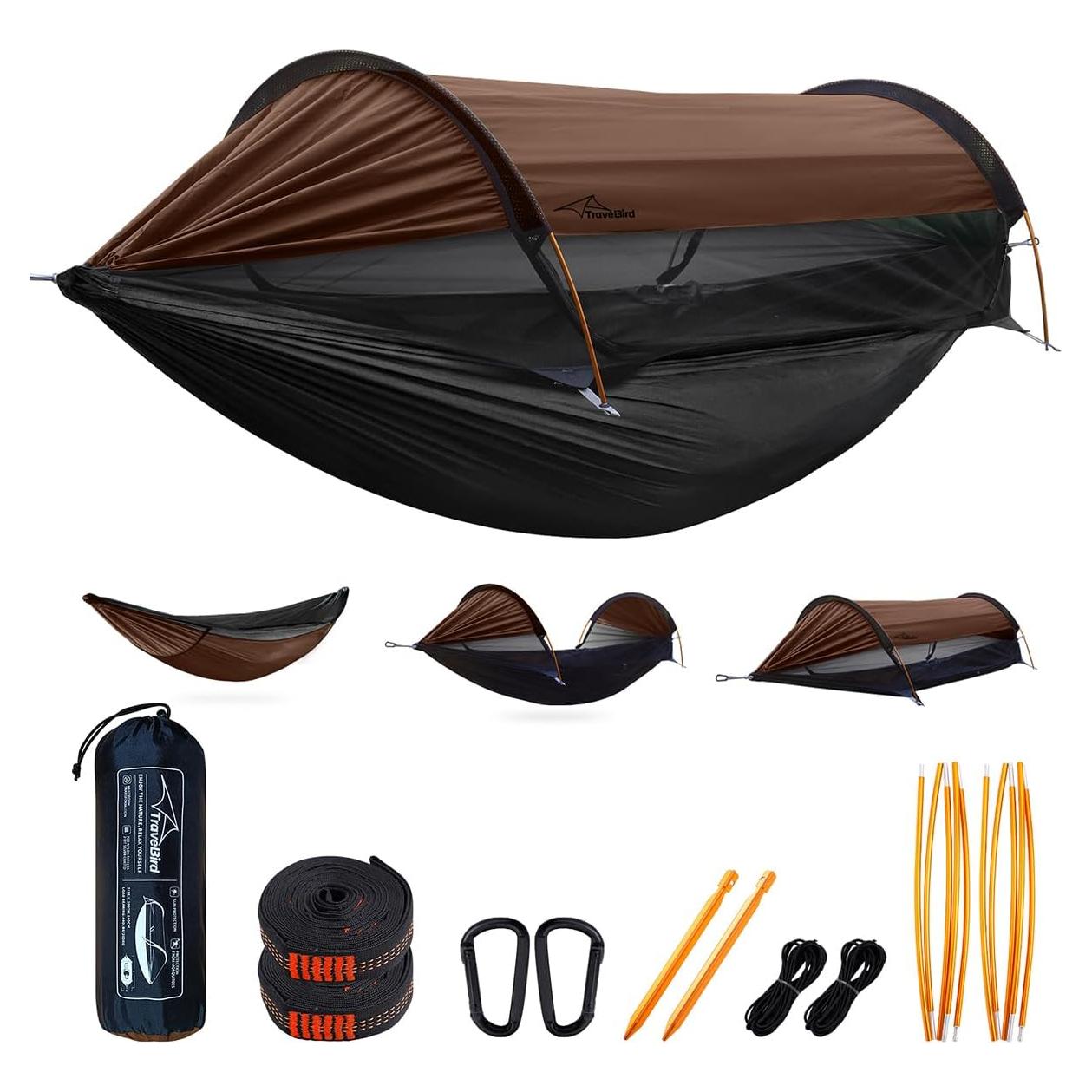 Hamaca de Camping Travel Bird Extra Grande con Red Antimosquitos