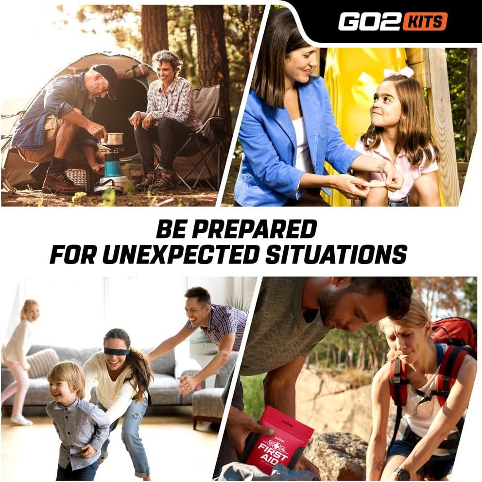 Kit de Primeros Auxilios Go2Kits 54 Piezas Compacto y Resellable