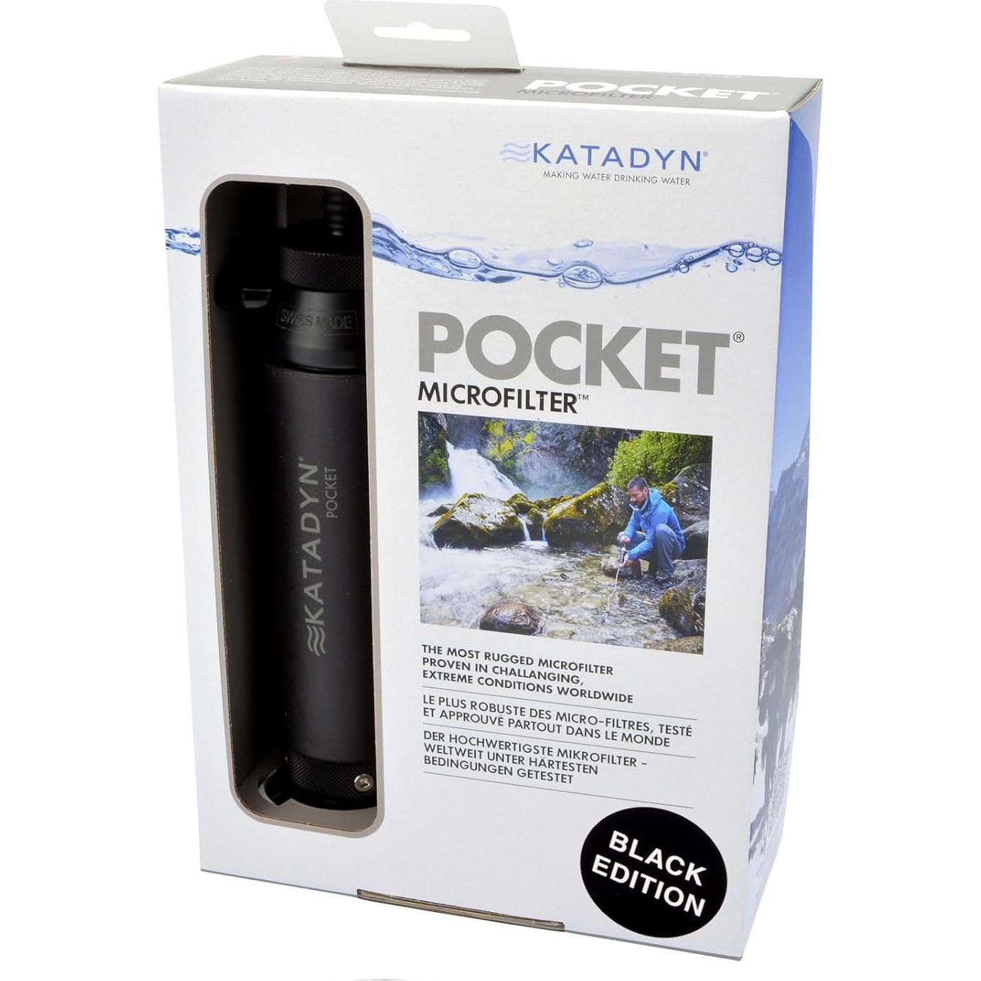 Filtro de Agua Portátil Katadyn Pocket 550g para Camping
