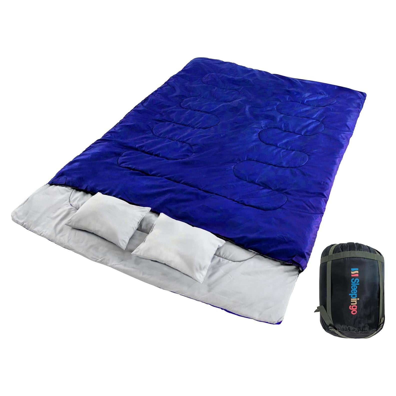Saco de Dormir Doble Sleepingo Queen Impermeable 2 Personas