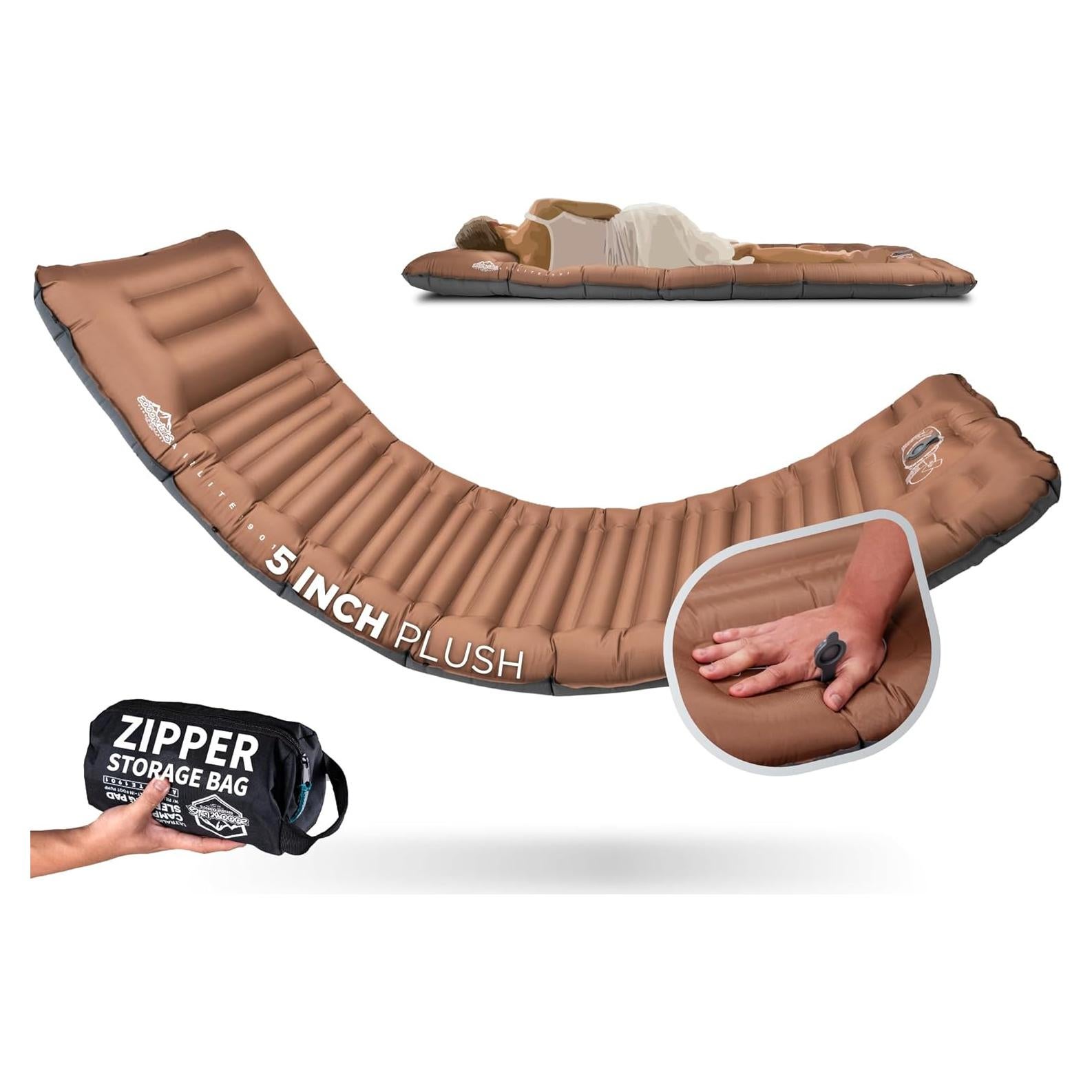 Almohadilla de Camping Inflable ZOOOBELIVES Airlite1901 12.7 cm