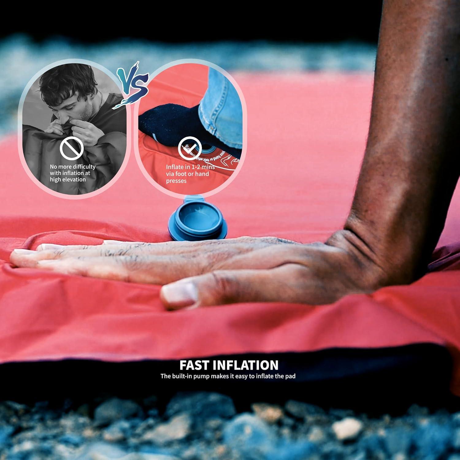 Almohadilla de Camping Inflable ZOOOBELIVES Airlite1901 12.7 cm