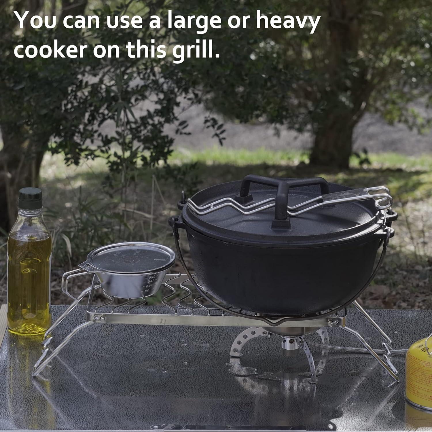 Parrilla de Camping Plegable Camping Moon 35.1cm Acero Inoxidable