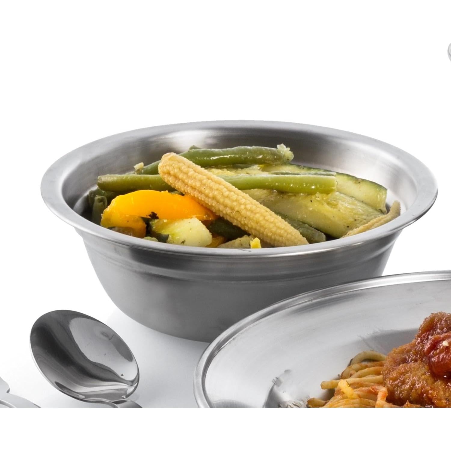 Juego de Cuencos de Acero Inoxidable Wealers 4 Piezas 15.24 cm