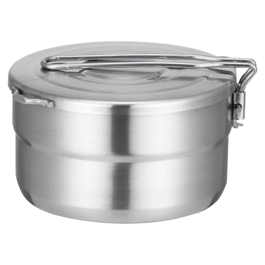 Olla de Cocina de Acero Inoxidable EKDJKK 1.5L Plegable