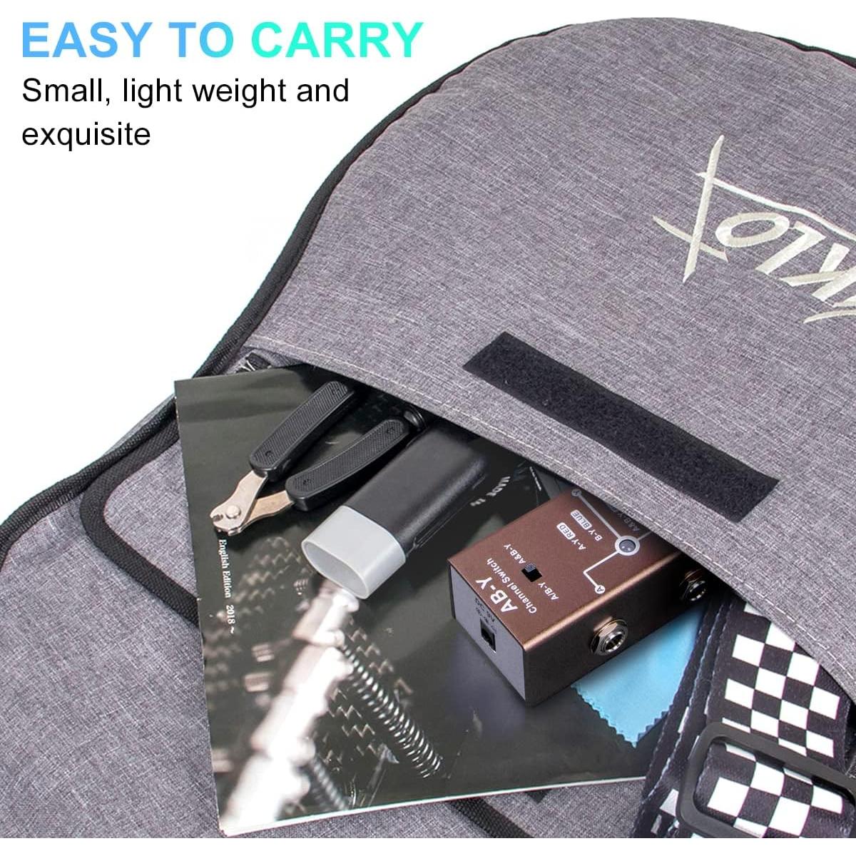 Pedal de Efectos ABY Kmise para Guitarra Eléctrica True Bypass