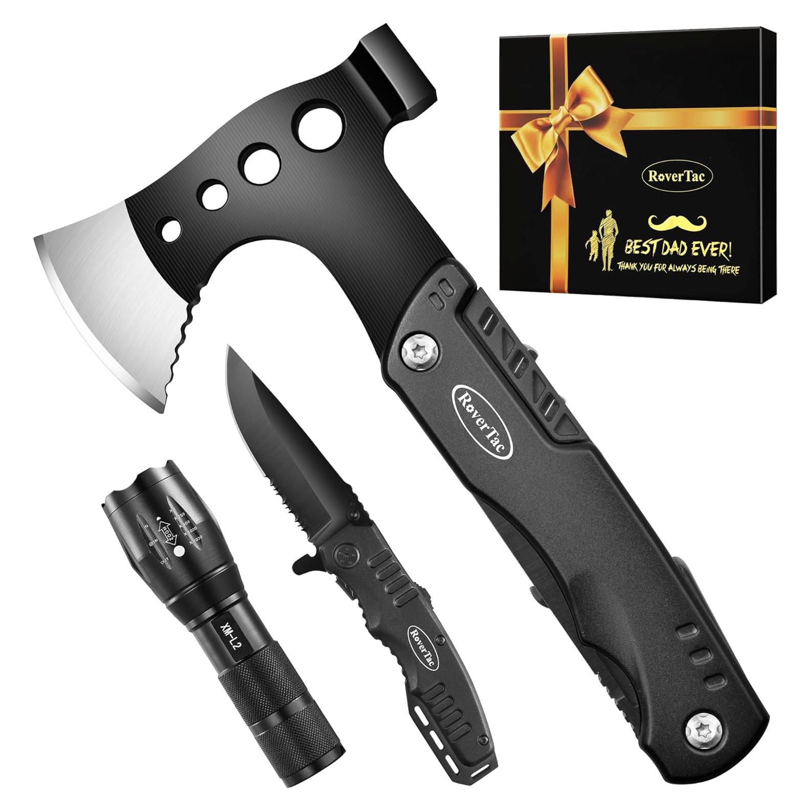 Kit de Supervivencia RoverTac 11 en 1 con Linterna y Cuchillo