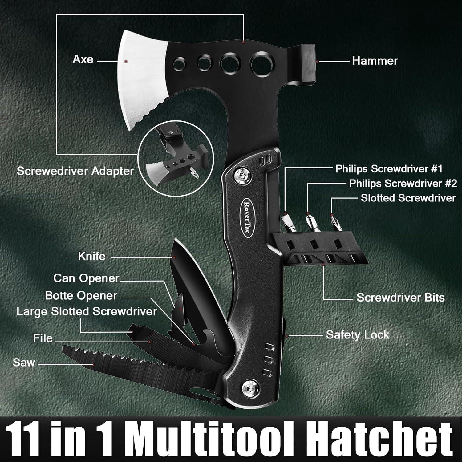 Kit de Supervivencia RoverTac 11 en 1 con Linterna y Cuchillo