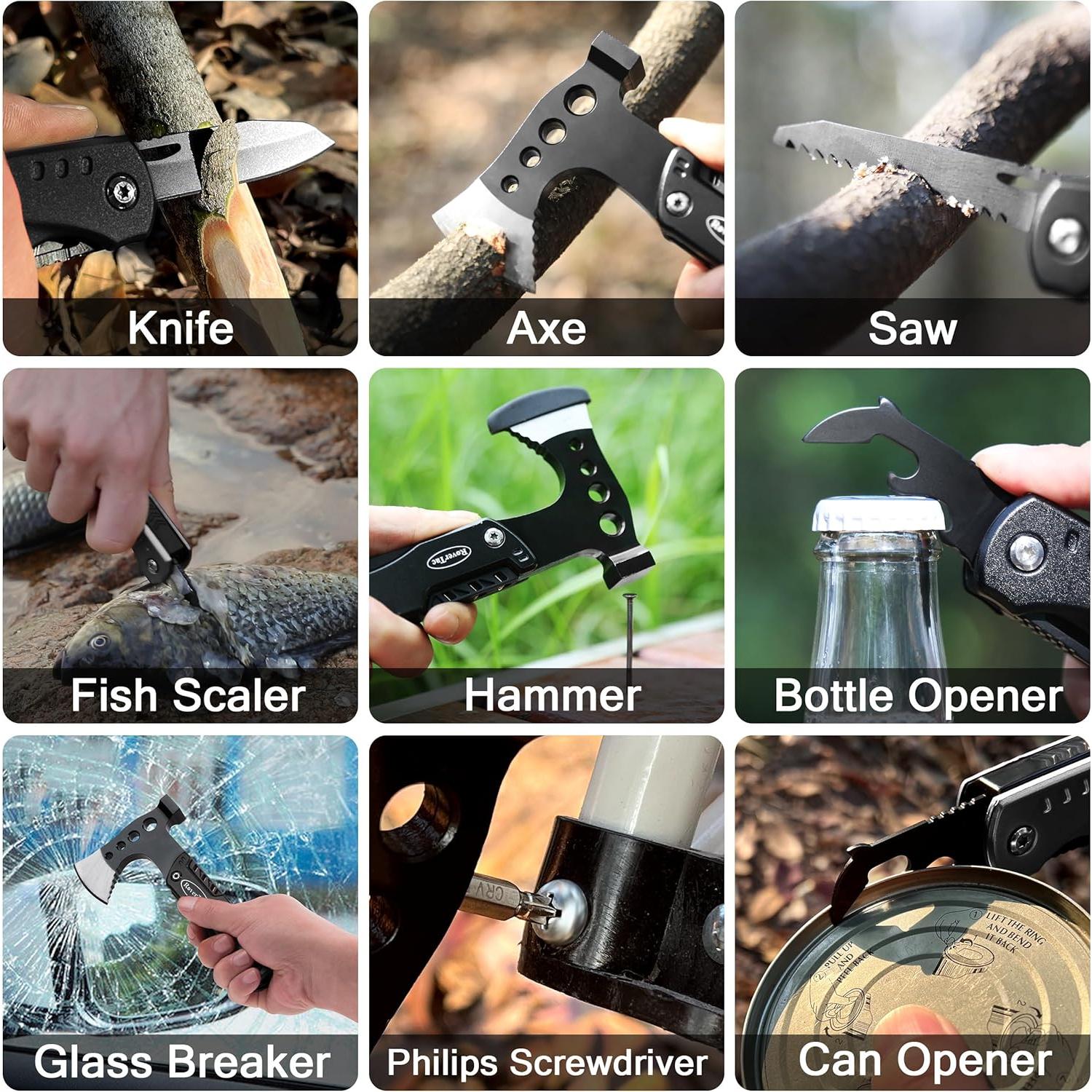 Kit de Supervivencia RoverTac 11 en 1 con Linterna y Cuchillo