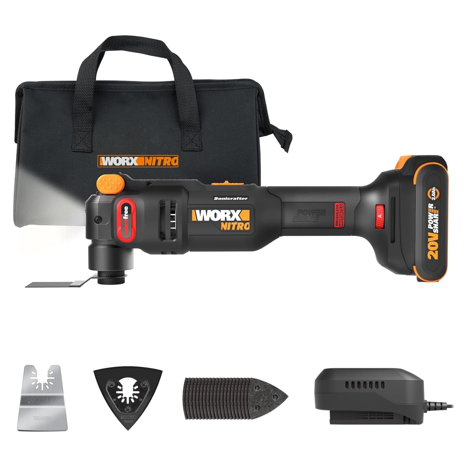 Herramienta Multiuso Oscilante Inalámbrica Worx 20V 5°