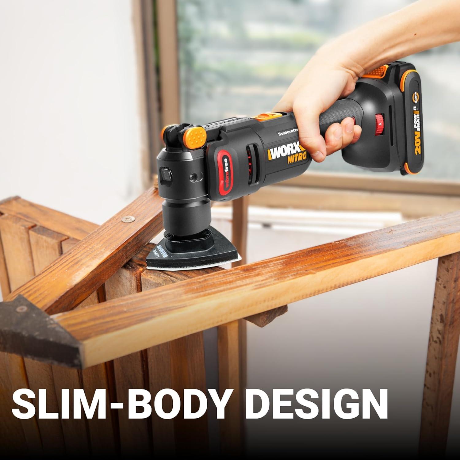 Herramienta Multiuso Oscilante Inalámbrica Worx 20V 5°