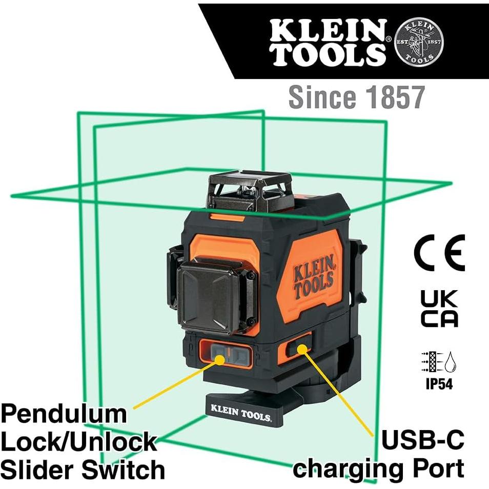 Nivel Láser Autonivelante Klein Tools 93PLL Verde 360°
