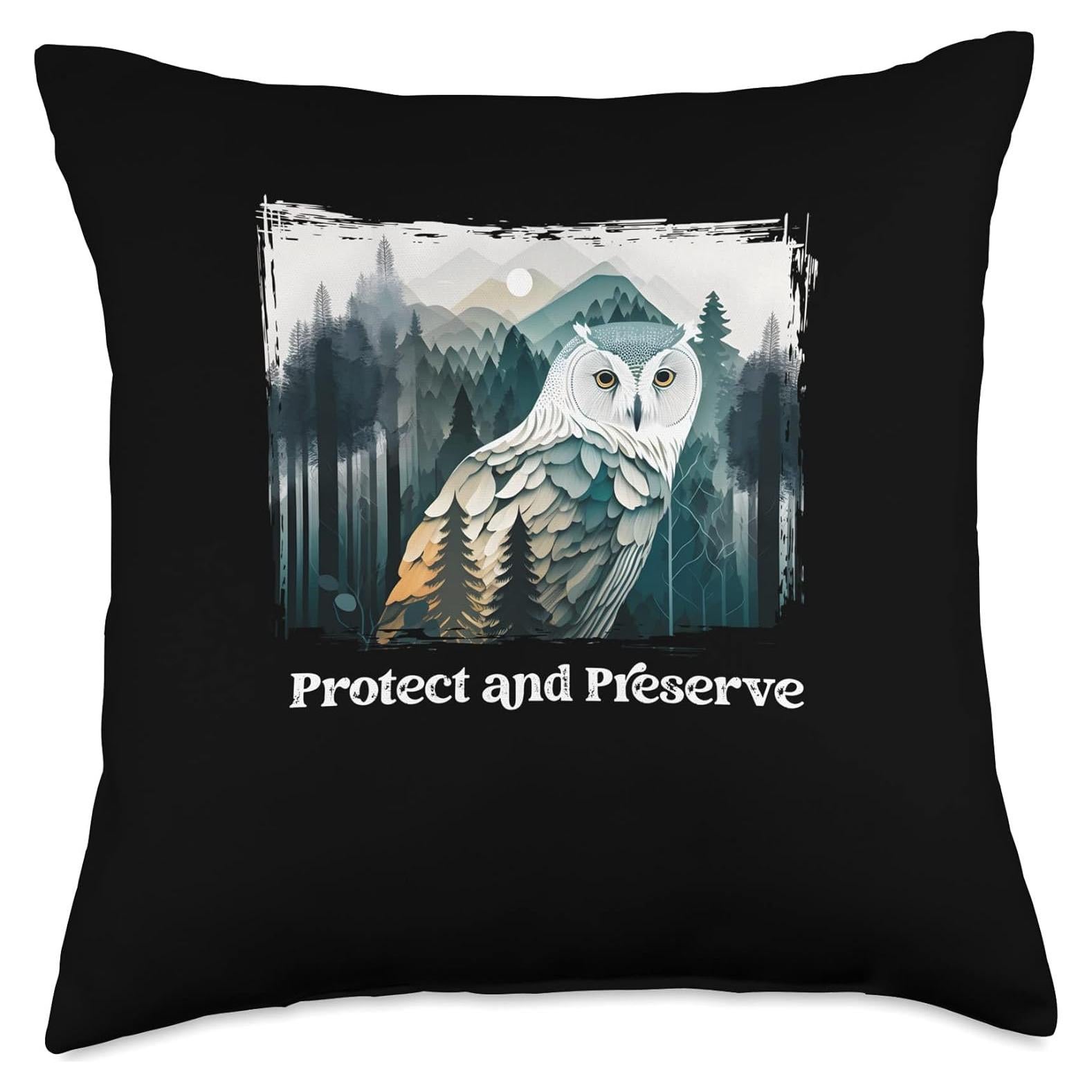 Almohada de Lanzamiento Retro Búho Sabio 45.72x45.72 cm