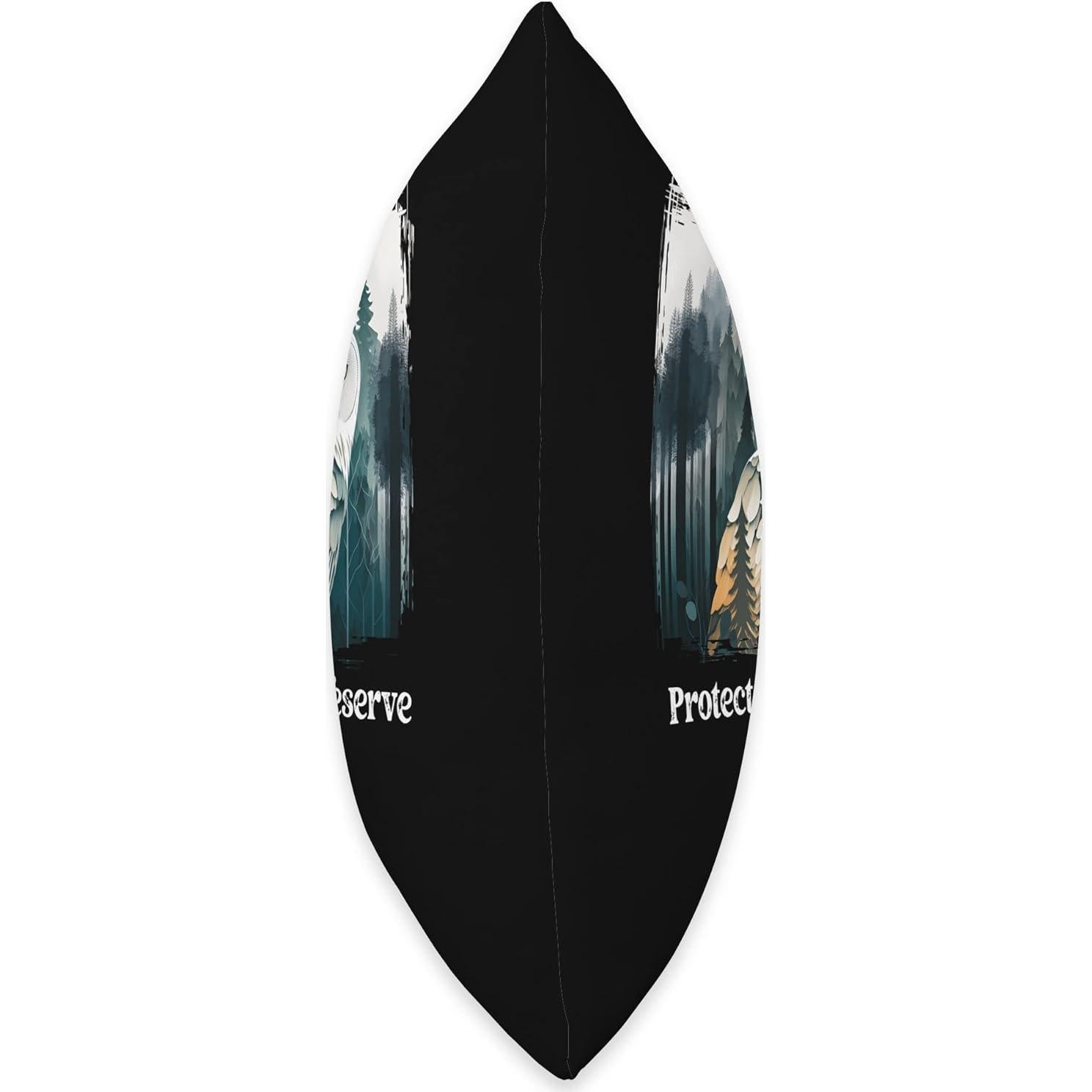 Almohada de Lanzamiento Retro Búho Sabio 45.72x45.72 cm